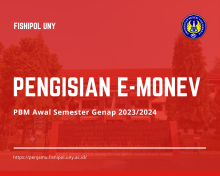 Pengisian E-monev PBM Awal Semester Genap 2023/2024